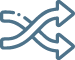 Criss crossed arrows